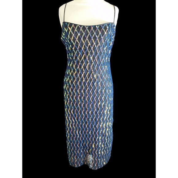 BELLE by BADGLEY MISCHKA Sequin Dress Sz 10 Formal Party Event Festival Prom - Picture 3 of 10